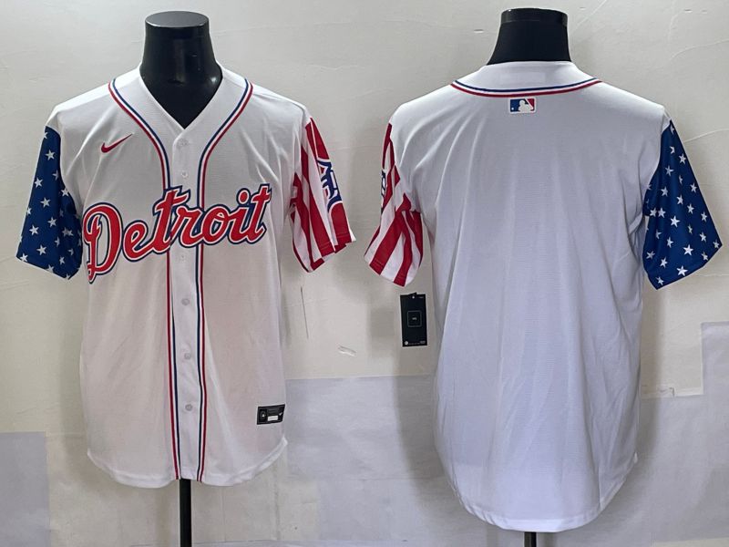 Men 2025 Detroit Tigers Blank White a generation of national flags Joint Name Nike MLB Jersey style 1